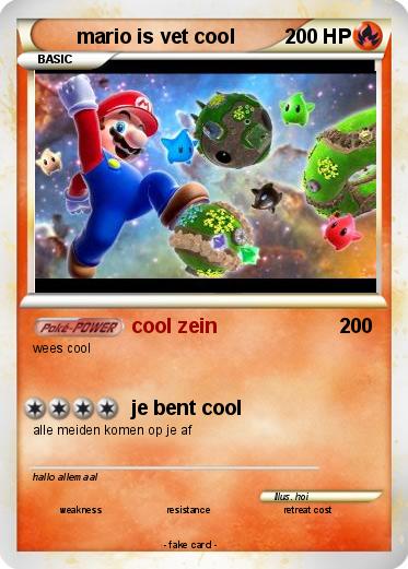 Pokemon mario is vet cool