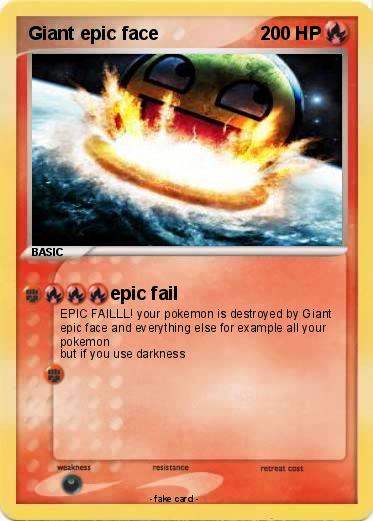 Pokemon Giant epic face