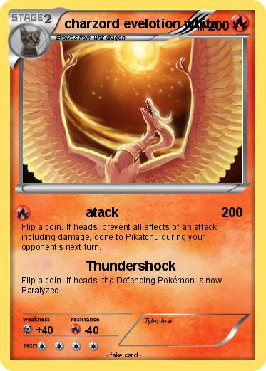 Pokemon charzord evelotion white