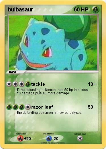 Pokemon bulbasaur