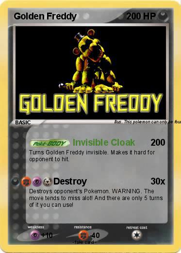 Pokemon Golden Freddy