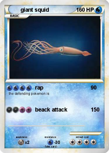 Pokemon giant squid