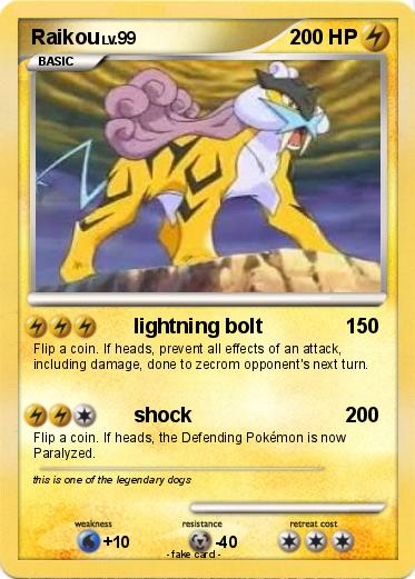 Pokemon Raikou