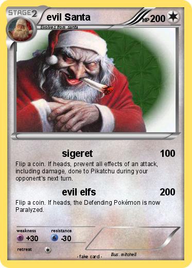 Pokemon evil Santa