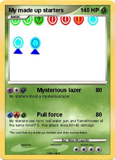 Pokemon My made up starters