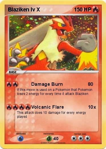 Pokemon Blaziken lv X