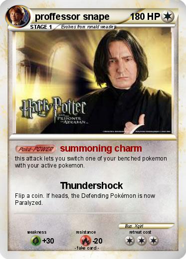 Pokemon proffessor snape