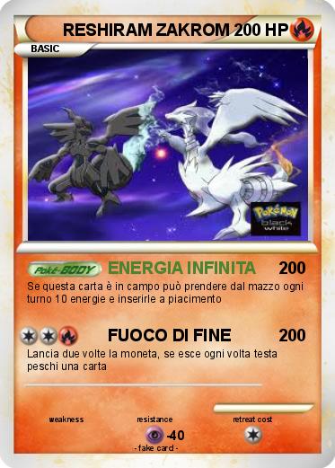 Pokemon RESHIRAM ZAKROM