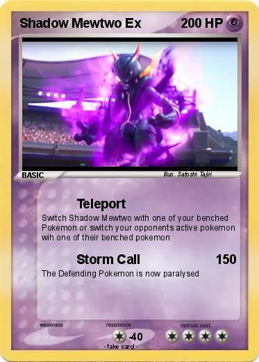 Pokemon Shadow Mewtwo Ex
