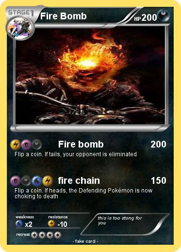 Pokemon Fire Bomb