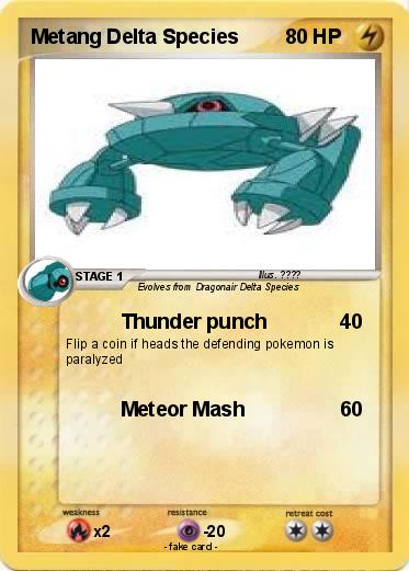 Pokemon Metang Delta Species