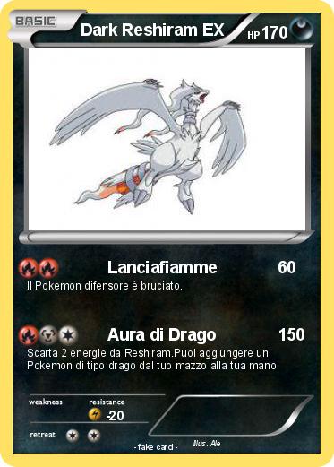 Pokemon Dark Reshiram EX