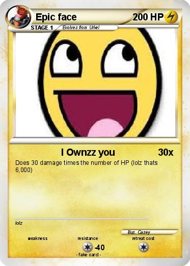 Pokemon Epic face
