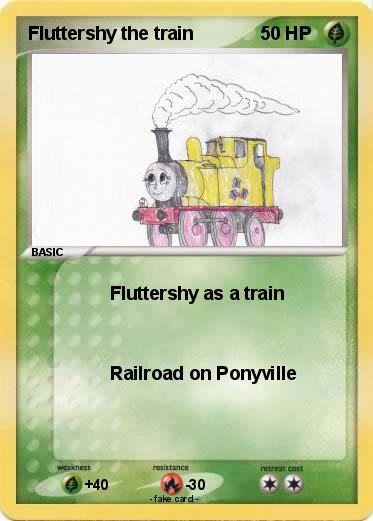 Pokemon Fluttershy the train