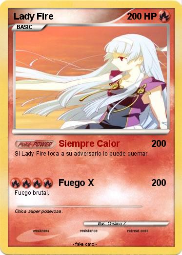 Pokemon Lady Fire
