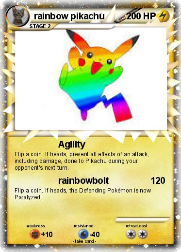 Pokemon rainbow pikachu