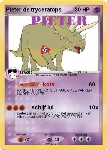 Pokemon Pieter de tryceratops