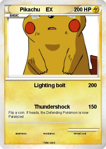 Pokemon Pikachu    EX