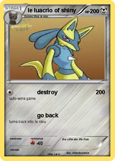 Pokemon le luacrio of shiny