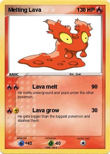 Pokemon Melting Lava