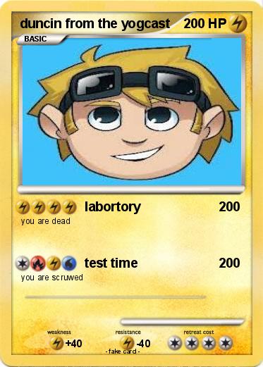 Pokemon duncin from the yogcast