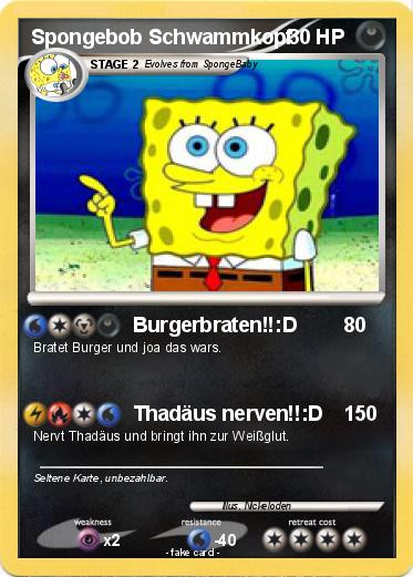 Pokemon Spongebob Schwammkopf