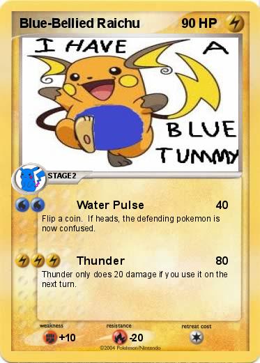 Pokemon Blue-Bellied Raichu