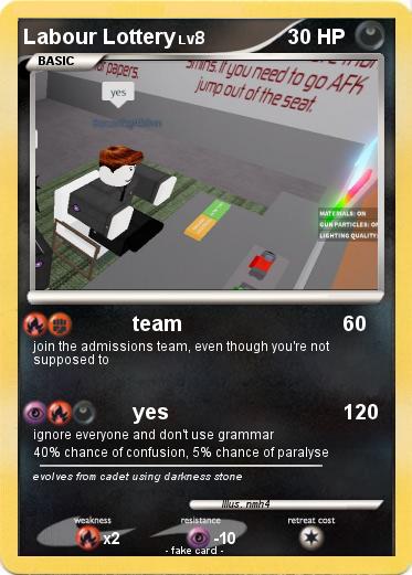 Pokemon Labour Lottery