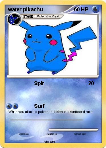 Pokemon water pikachu