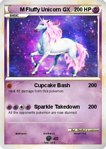 Pokemon M Fluffy Unicorn GX