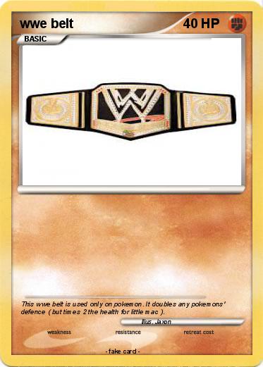 Pokemon wwe belt