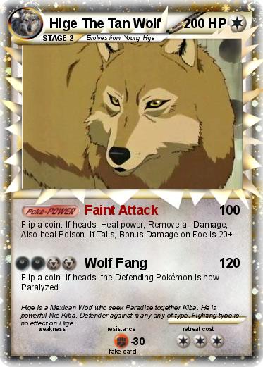 Pokemon Hige The Tan Wolf