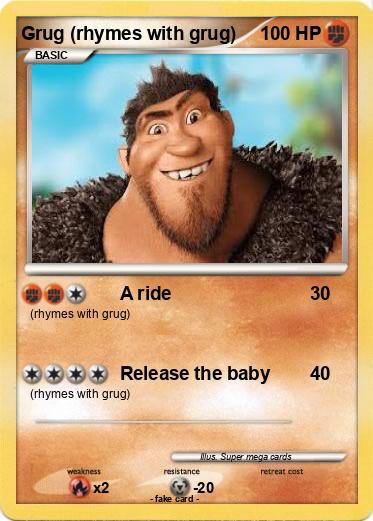 Pokemon Grug (rhymes with grug)