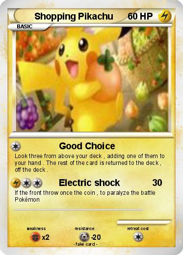 Pokemon Shopping Pikachu