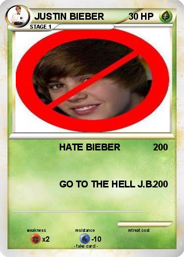 Pokemon JUSTIN BIEBER