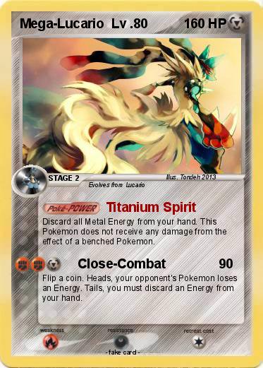 Pokemon Mega-Lucario  Lv .80