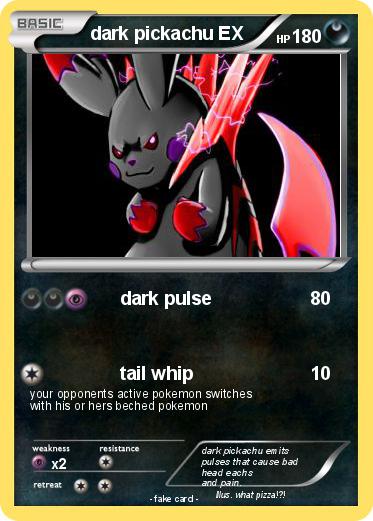 Pokemon dark pickachu EX