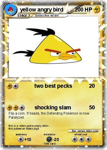 Pokemon yellow angry bird