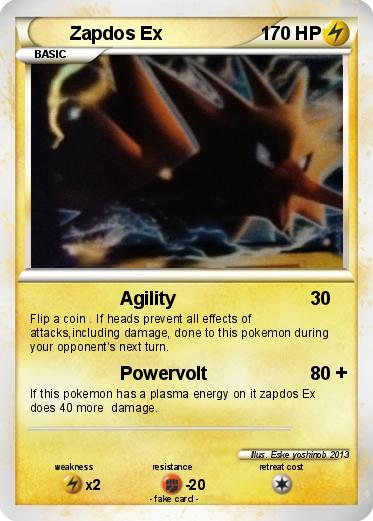 Pokemon Zapdos Ex