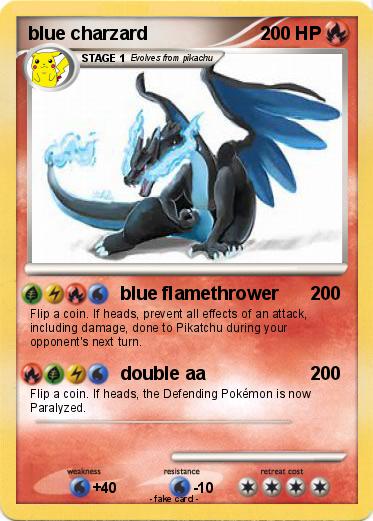 Pokemon blue charzard