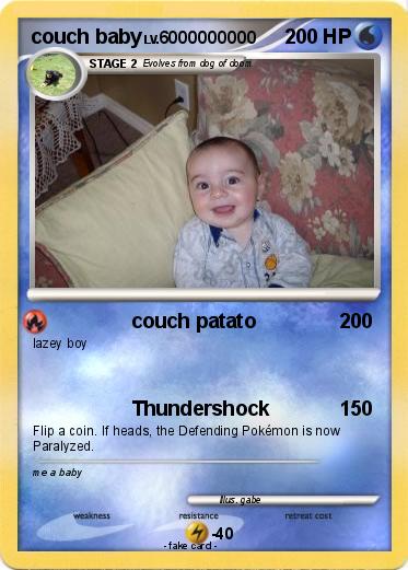 Pokemon couch baby
