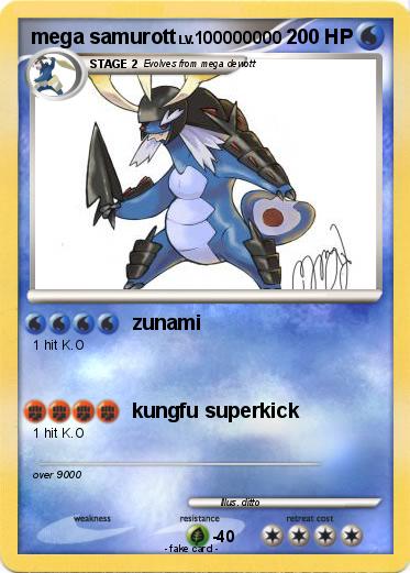 Pokemon mega samurott
