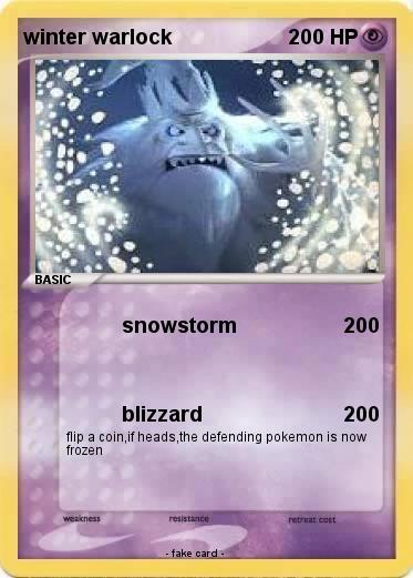 Pokemon winter warlock