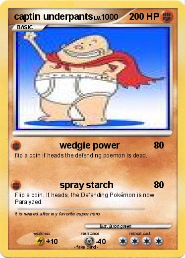Pokemon captin underpants