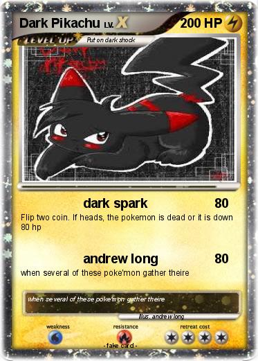Pokemon Dark Pikachu