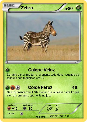 Pokemon Zebra