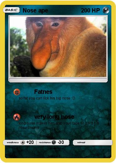 Pokemon Nose ape