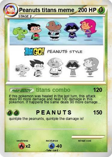 Pokemon Peanuts titans meme