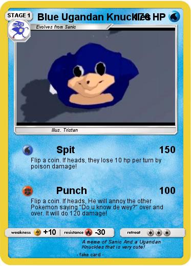 Pokemon Blue Ugandan Knuckles