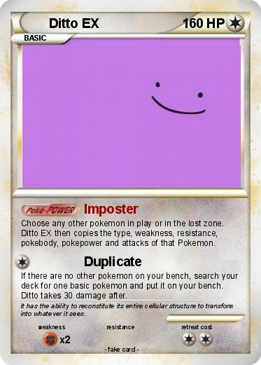 Pokemon Ditto EX